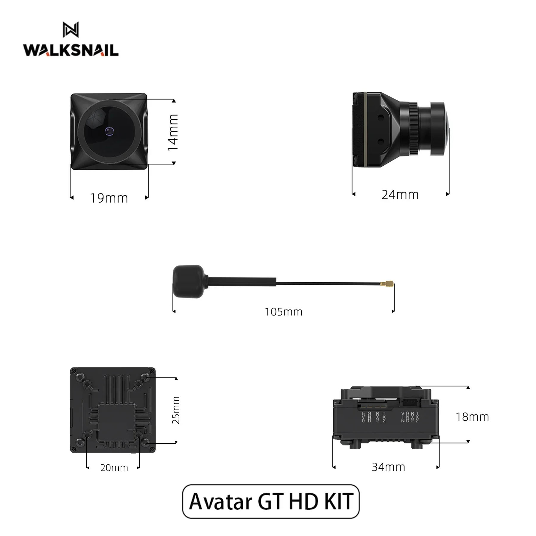 Walksnail Avatar GT HD KIT 2W  – Drone Racing Vtx Bewertung und Preis