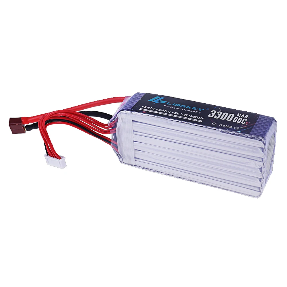 Brandneuer 3300mAh 22,2V 60C 6 – Drone Racing Battery Bewertung und Preis