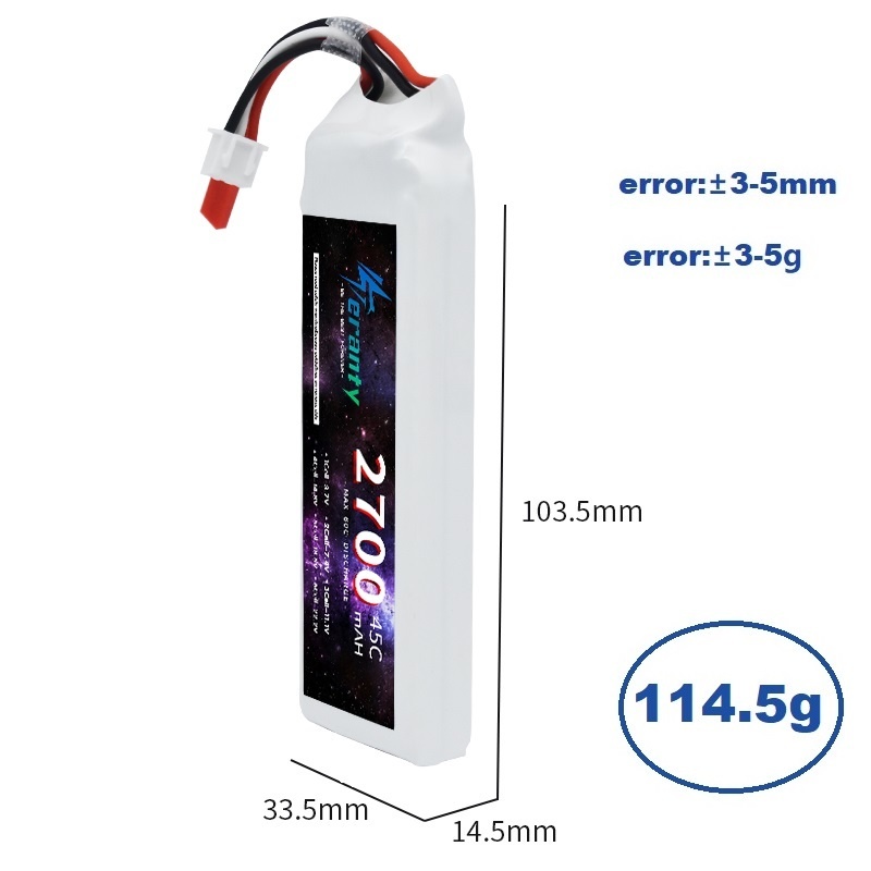 1/3PCS 2S 7,4 V Lipo Batterie  – Drone Racing Battery Bewertung und Preis