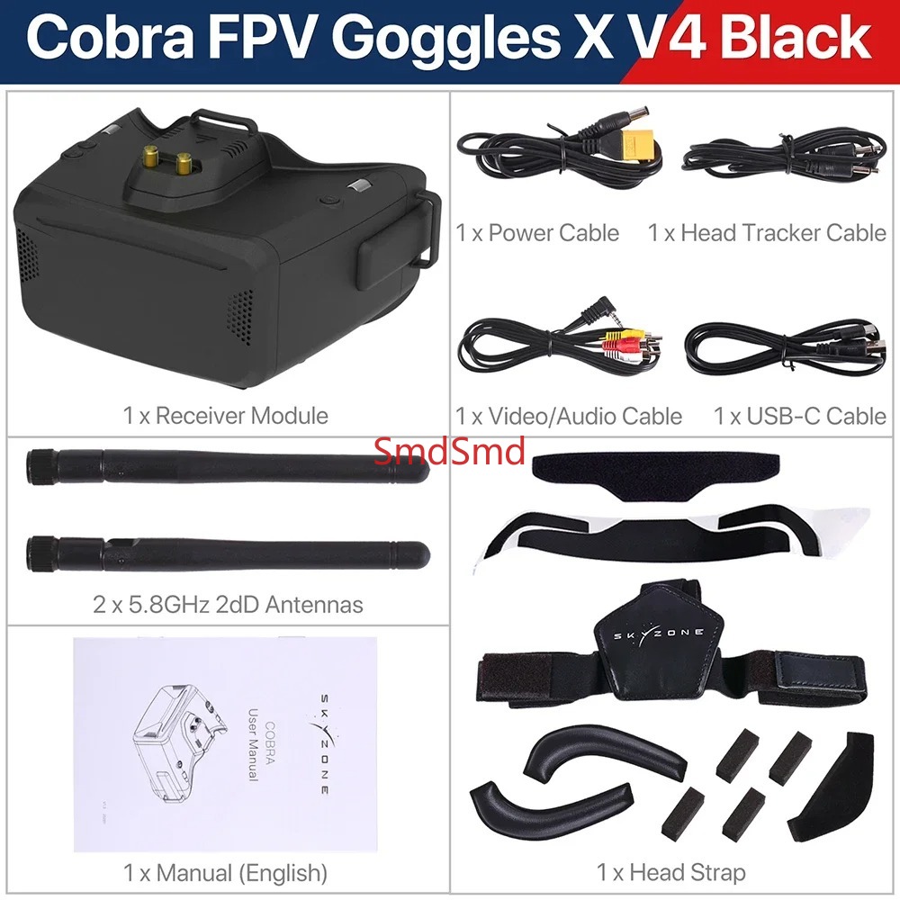 Cobra SD X V4 FPV Videobrille  – Drone Racing Goggles Bewertung und Preis